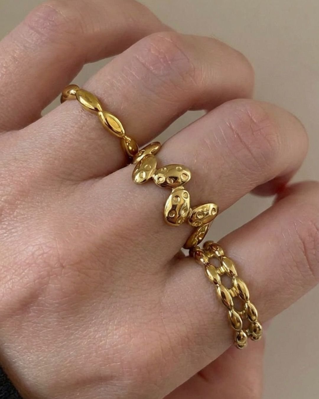 Set of 3 Simple Rings